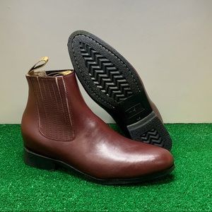 Men’s Half boot Charro Botin Western Cowboy Wine Botines charros vaqueros Vino